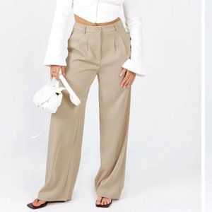 NWT Princess Polly ARCHER PANTS - TAUPE - 10